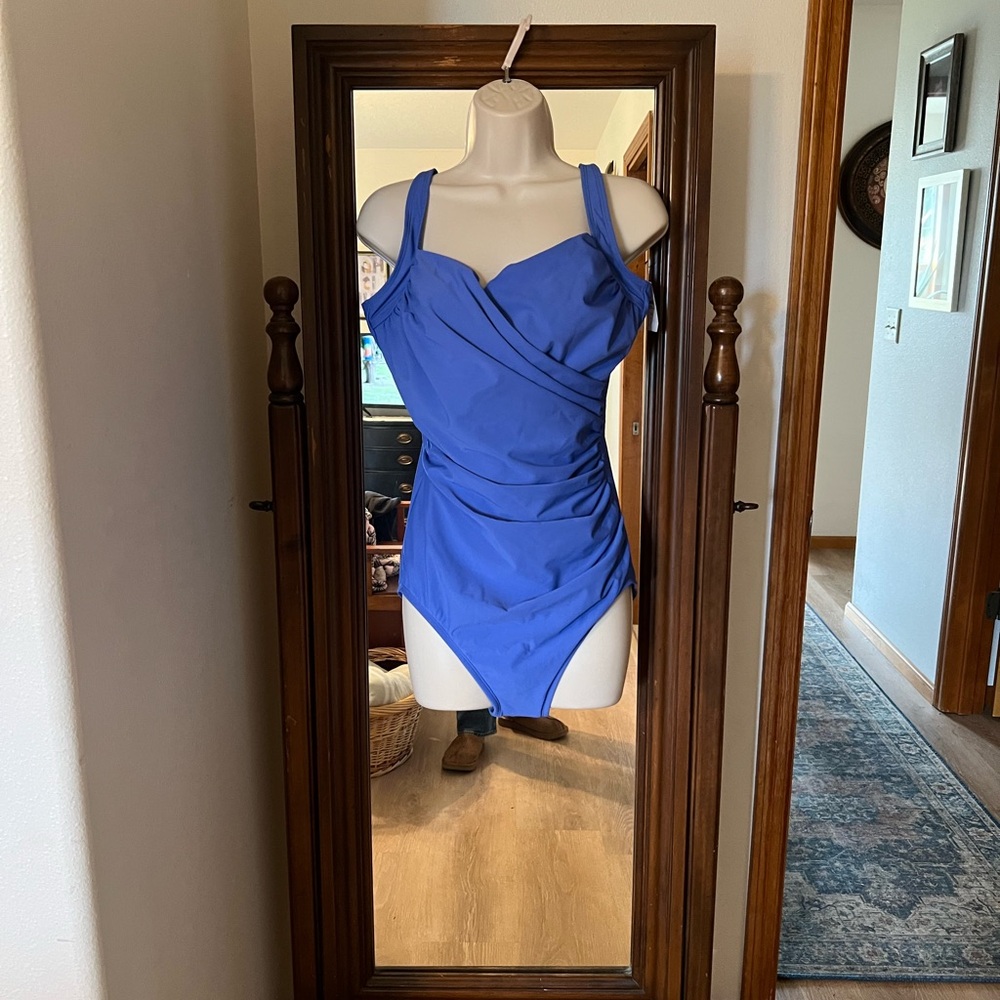 Blue One-Piece Swimsuit